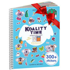 Cupkin Koalas sticker book cover with playful koalas for travel-friendly kids activity
