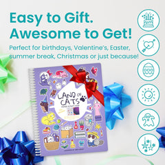 Cupkin Land of Cats rainy day coloring time offers quiet creative fun