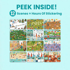 Cupkin lay-flat spiral binding enables easy sticker placement