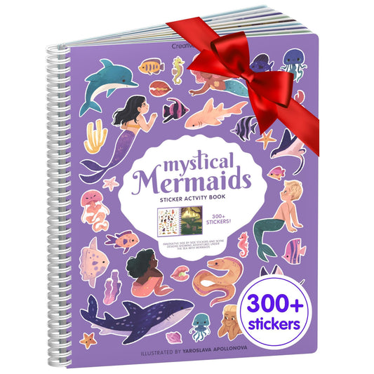 Cupkin Mermaid Stickers: 8 unique scenes for imaginative play and independent crafting time.