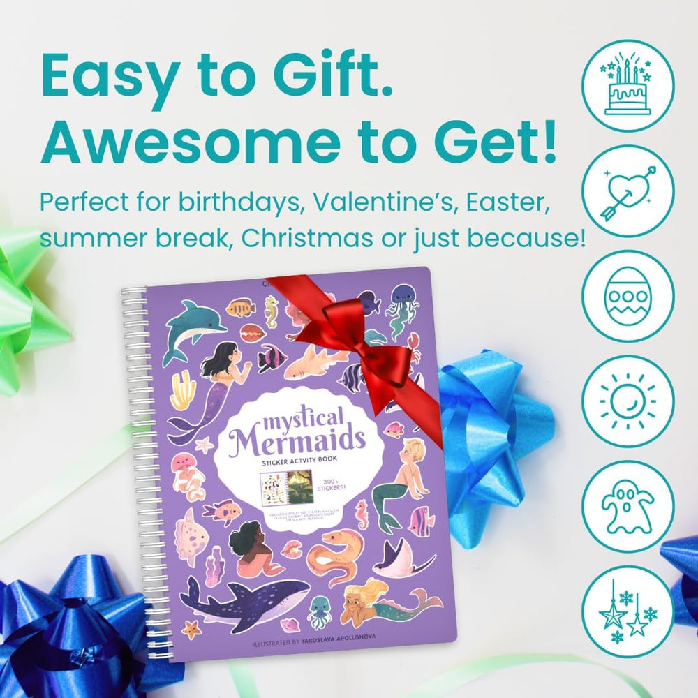 Cupkin Mermaid Stickers: great gift idea for kids who love mermaids and crafts.