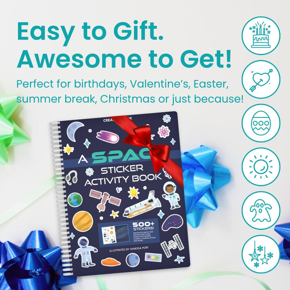 CUPKIN Outer Space stickers bundle supporting imaginative play and motor skills