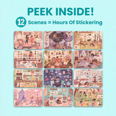 Cupkin travel-friendly sticker book ideal for planes and car trips