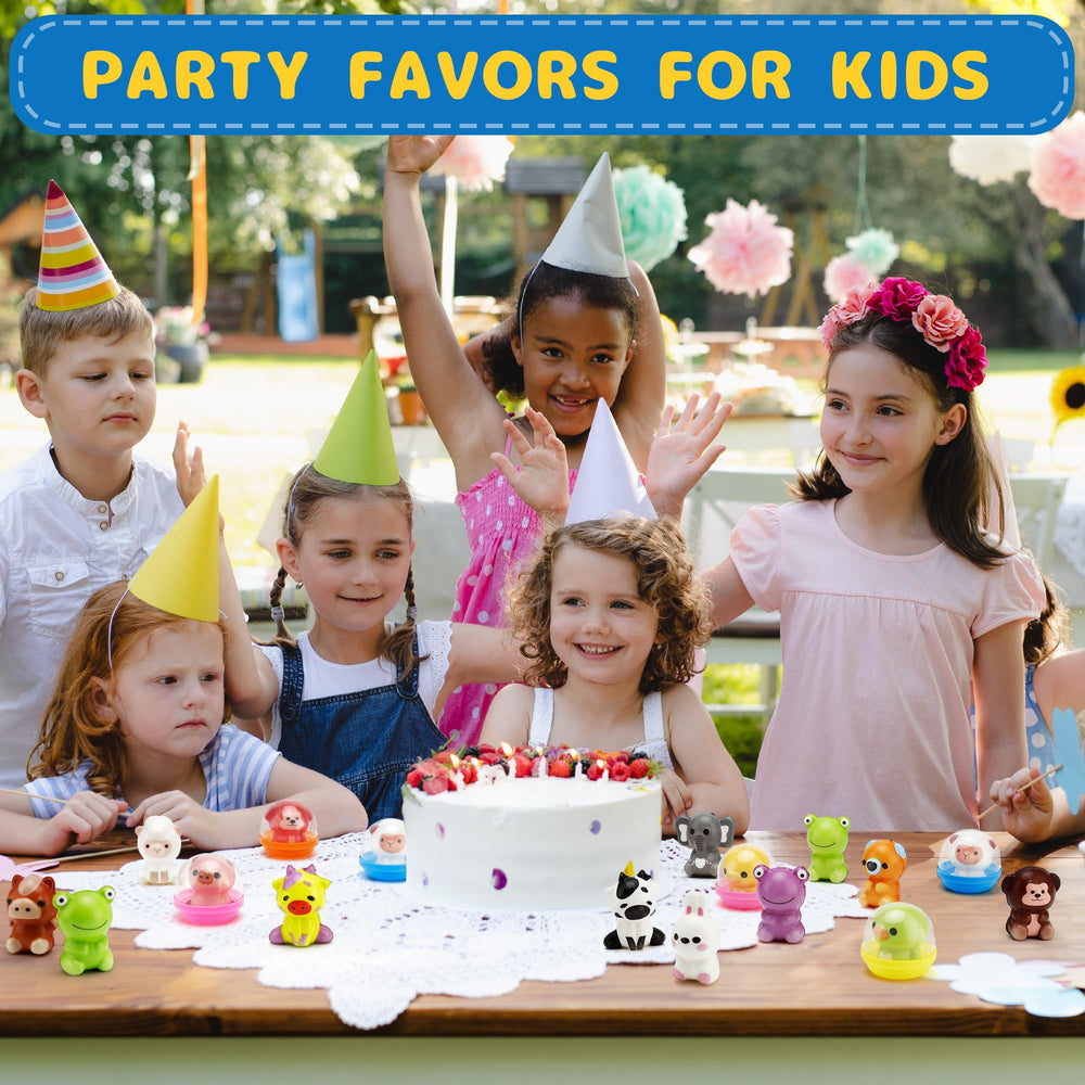 Curibble classroom rewards with squishy animals in capsules to encourage participation.