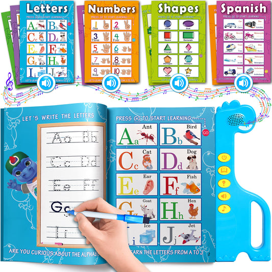 Curious 2 Learn ABC learning book cover promotes bilingual exploration for toddlers.