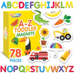 Curious Columbus magnetic animals magnets for fridge play and early object naming.