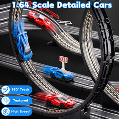 36.5 ft deluxe Cusocue track ready for quick indoor assembly