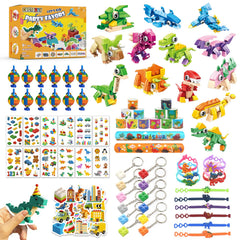 Custoduy 132pcs dinosaur building blocks display for imaginative group play