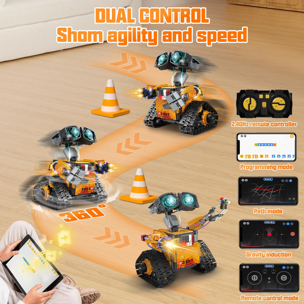Custoduy STEM robot kit construction vehicle model with working wheels