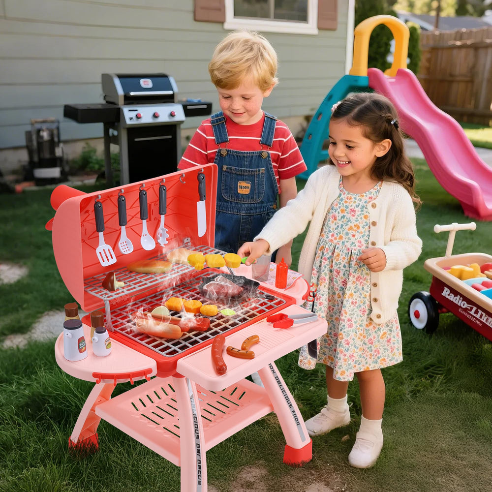 CUTE STONE BBQ supports group imaginative play and hosting