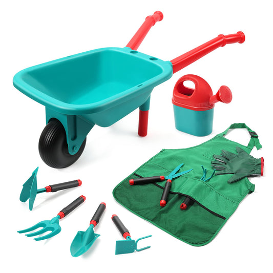 CUTE STONE wheelbarrow for kids' outdoor play and tool transport