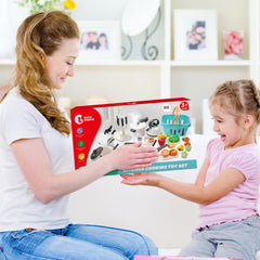 CUTE STONE peel-and-cut play food fuels colorful imaginative meals.