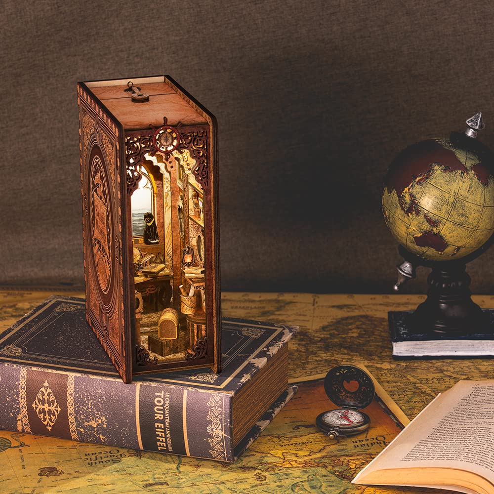 Cutebee Book Nook exquisite decor collection adds a refined bookshelf touch.