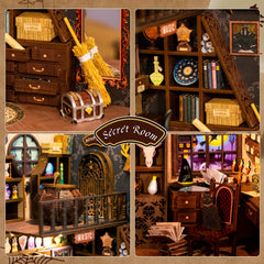 CUTEBEE Book Nook Kit apothecary scene adds imaginative detail to any room