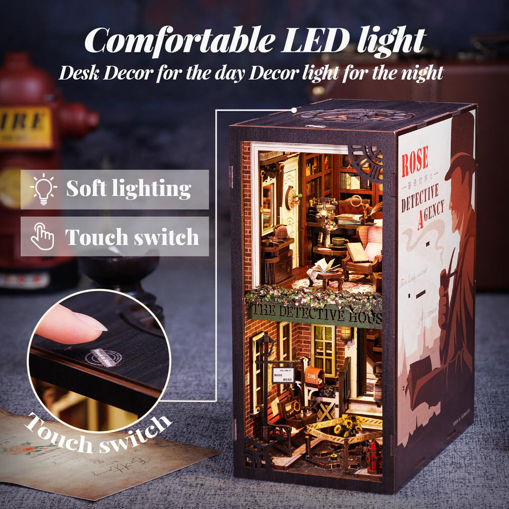 Cutebee Book Nook Kit offers step-by-step assembly for DIY enthusiasts.