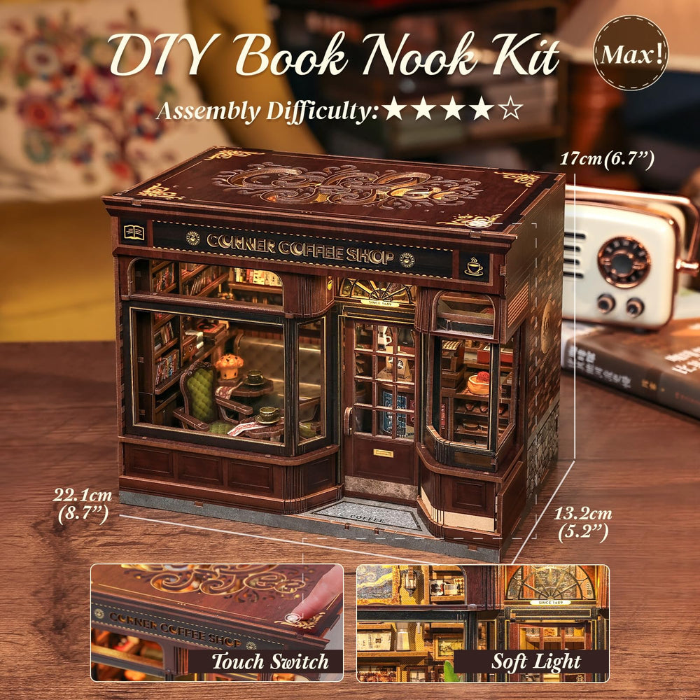CUTEBEE Book Nook Kit hands on assembly for creativity and focus.