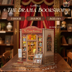 CUTEBEE Book Nook Kit DIY construction in progress invites creative relaxation.