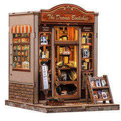CUTEBEE Book Nook Kit drama bookshop scene enhances cozy home décor and storytelling.