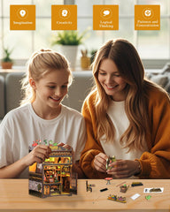 CUTEBEE Book Nook Kit packaging and contents demonstrate quality materials.