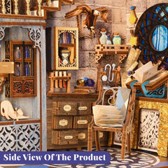 CUTEBEE Book Nook Kit mini dolls scene invites imaginative play.