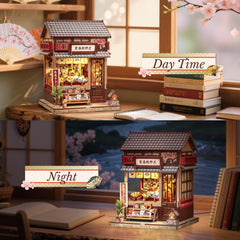 CUTEBEE Book Nook Kit miniature library diorama elevates shelves