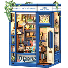 CUTEBEE Book Nook Kit packaging for a ready-to-build bookshelf charm.