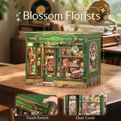 CUTEBEE Book Nook Kit shelf scene adds character