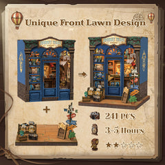 CUTEBEE Book Nook Kit travel-themed decor evokes wanderlust while you craft