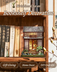 Cutebee LED-lit book nook creates a warm glow for evening ambiance.