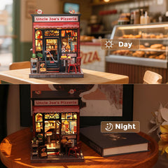 CUTEBEE Uncle Joe's Pizzeria kit packaging reveals complete parts for gift-ready unboxing