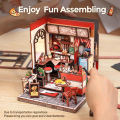 CUTEBEE Uncle Joe's Pizzeria unassembled pieces invite a friendly DIY challenge for hobbyists