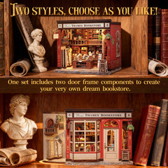 CUTEBEE Thames Bookstore diorama highlights fine dollhouse details for collectors.
