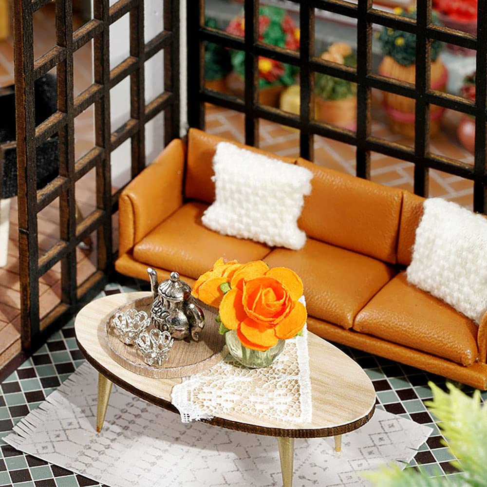 Cutebee dollhouse plants and ornaments enhance lifelike decor in display settings