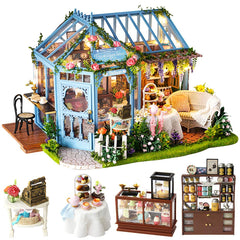 CUTEBEE Rose Garden Tea House exterior for elegant display and collection