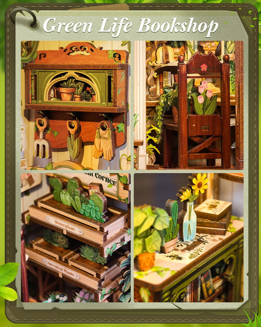 Cutefun Book Nook battery box and wiring simplify lighting setup