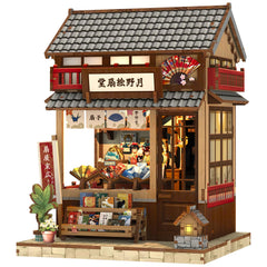 Cutefun Book Nook Kit folds into a serene folding-fan-shop scene for your shelf.