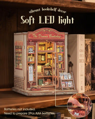 Cutefun LED light component highlights the cozy shelf glow during evenings.