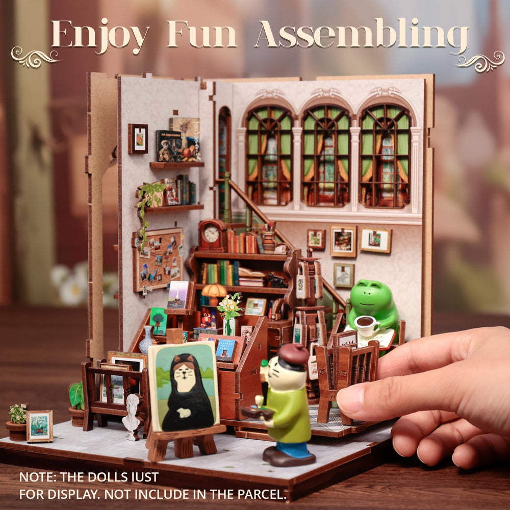 Cutefun Miniature Puzzle steps demonstrate easy snapping and sanding where needed, satisfying DIY progress