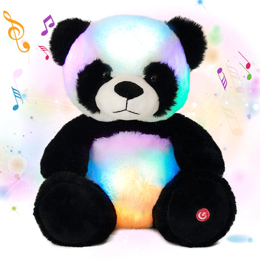 Cuteoy glowing panda nightlight emits soft light for bedtime security