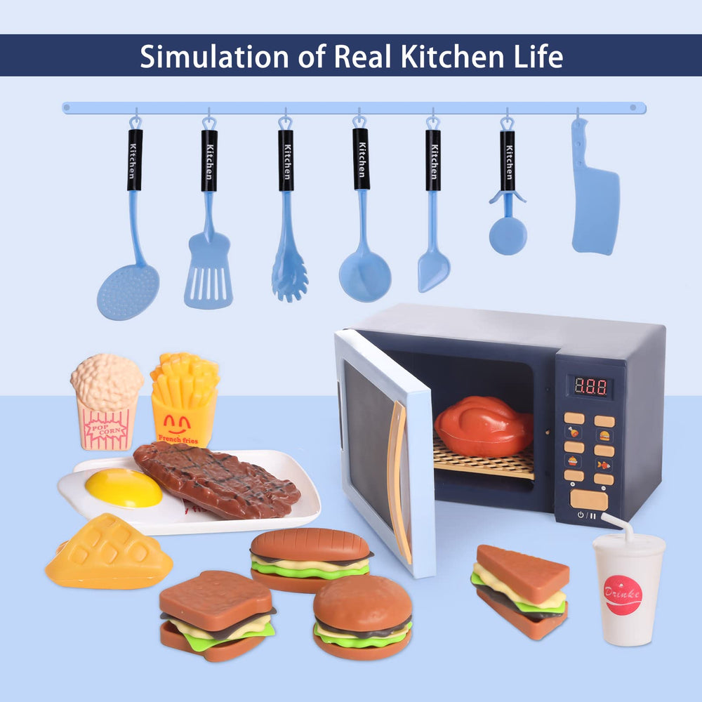 Cuterabit microwave toy side view highlighting compact size for small hands.