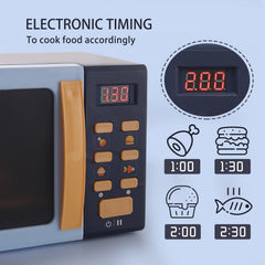 Cuterabit microwave toy with pretend food set for creative meals.