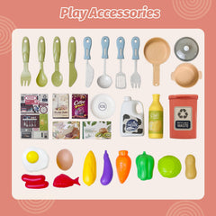 Cuterabit kitchen worktop storage helps organize accessories during playtime