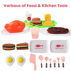 Cuterabit play-dishes and tray for organized pretend meals.