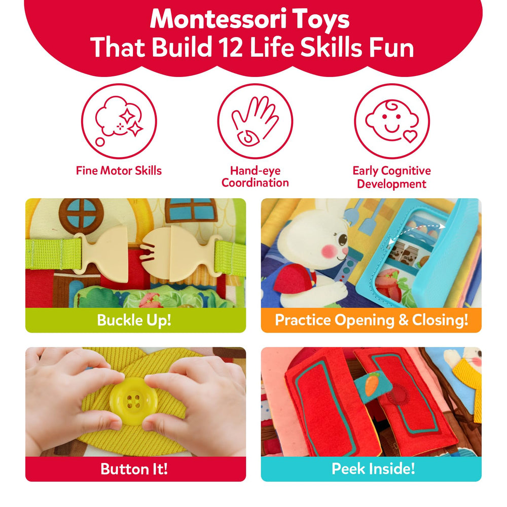 CuteZone bunny friend attached securely promotes safe, worry-free exploration during pretend play.