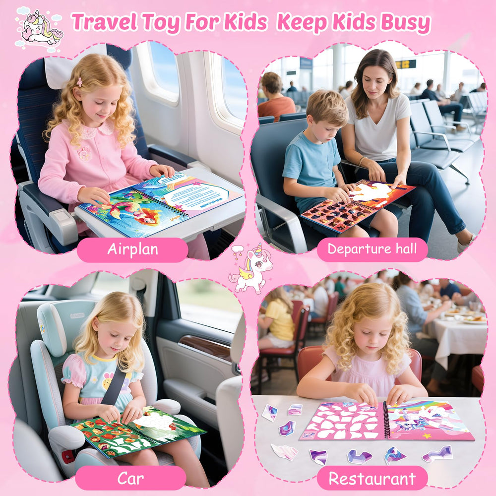 CutteeyFyry travel-compact design keeps puzzles tidy on airplanes