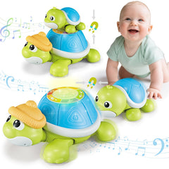 CuteZone turtle mama and baby toy promotes interactive play and early motor exploration