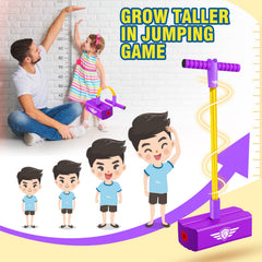 CUUGO LET'S GO! CG foam pogo jumper purple close-up of foam handle for grip comfort