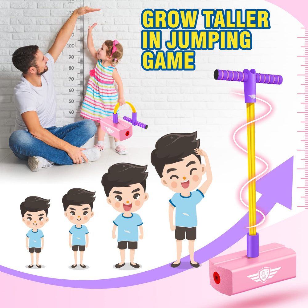 CUUGO LET'S GO CG pink pogo jumper child outdoors boosts coordination and endurance