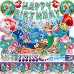 CVCXFParty cartoon birthday banner brightens party photos.