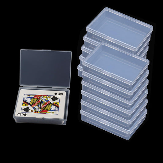 Cwdew card deck box 12pcs keeps 52-card sets organized and protected while traveling.